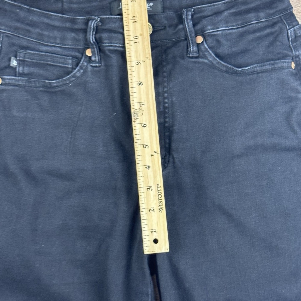Judy Blue Jeans 11/30 Black High Waist Cropped Wide Leg Raw Hem - Picture 7 of 12